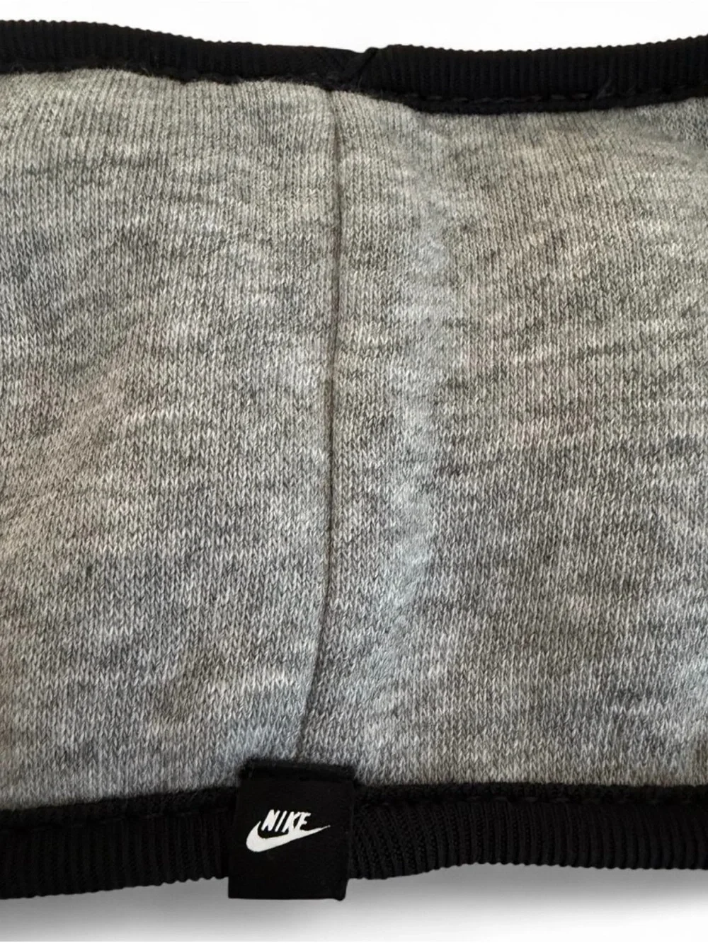 Nike Youth Light Gray + Black Ear Warmer Headband
